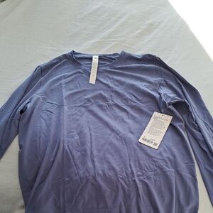 Womens Blue Long Sleeve Shirt